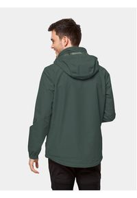 Jack Wolfskin Kurtka przeciwdeszczowa Stormy Point 2L Jkt 1111142 Khaki Regular Fit. Kolor: brązowy. Materiał: syntetyk #2