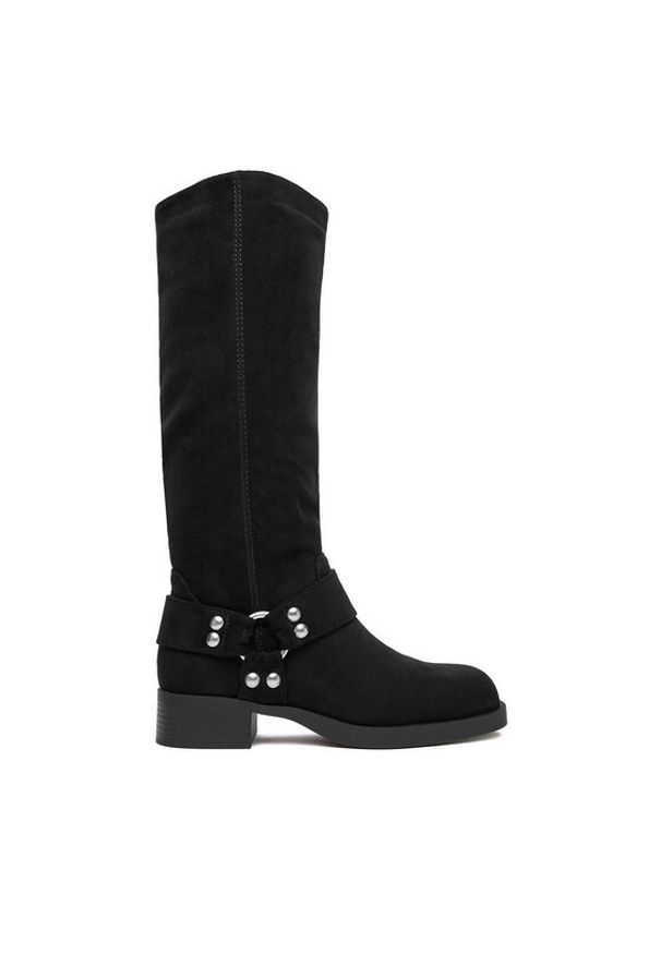 Jenny - JENNY Kowbojki CEO-HY80176-2 Czarny. Kolor: czarny. Materiał: materiał