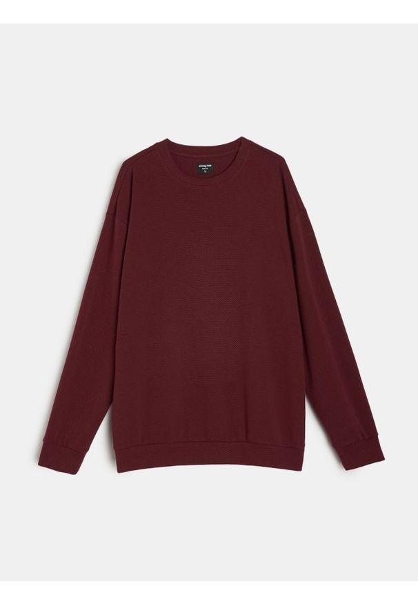 Sinsay - Bluza crewneck - czerwony. Kolor: czerwony