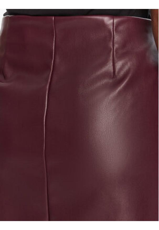 Vero Moda Spódnica z imitacji skóry Nelly 10322469 Fioletowy Regular Fit. Kolor: fioletowy. Materiał: skóra