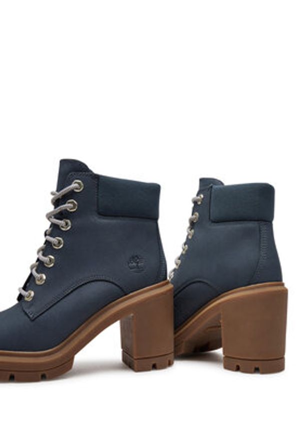 Timberland Trzewiki TB0A2CKCEP21 Granatowy. Kolor: niebieski. Materiał: nubuk, skóra