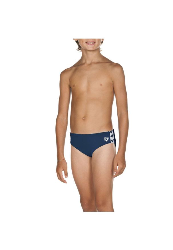 Kąpielówki Arena Team Fit Junior Brief. Kolor: niebieski. Materiał: materiał