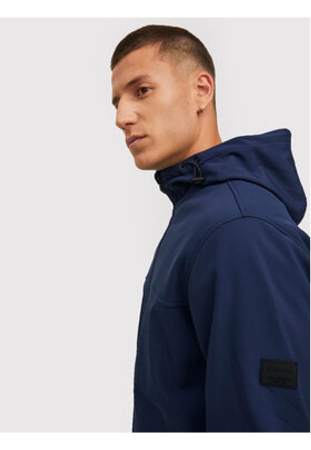 Jack & Jones - Jack&Jones Kurtka softshell Marvin 12212363 Granatowy Regular Fit. Kolor: niebieski. Materiał: syntetyk
