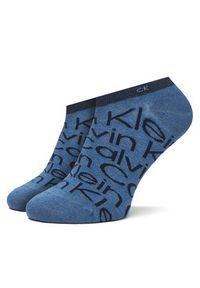 Calvin Klein Zestaw 3 par niskich skarpet męskich 701218714 Kolorowy. Materiał: materiał, bawełna. Wzór: kolorowy