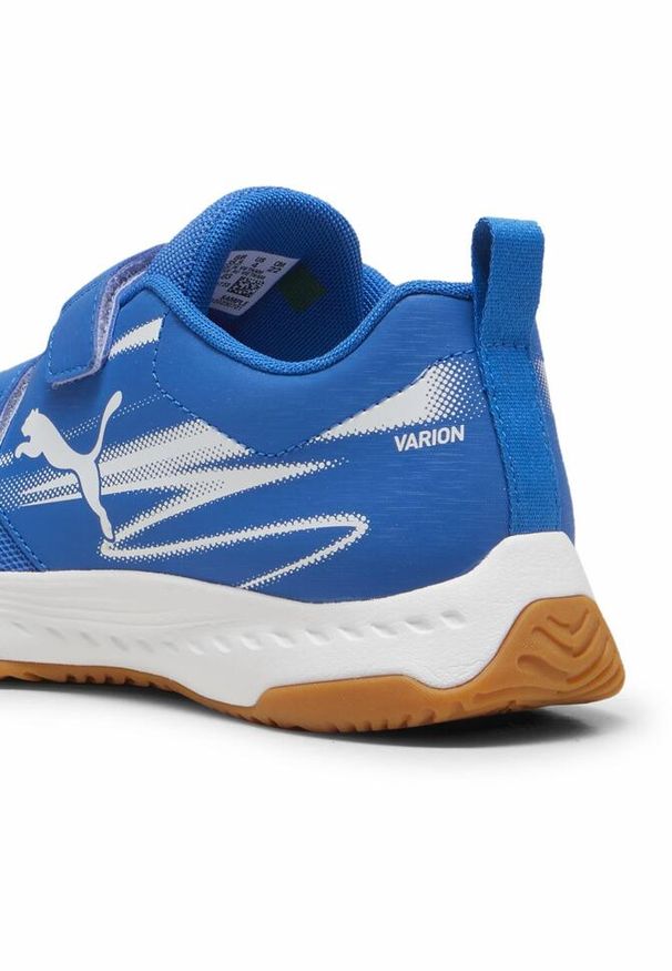 Puma - Buty do sportów halowych dziecięce PUMA Varion II V Jr. Kolor: biały, beżowy, niebieski, wielokolorowy