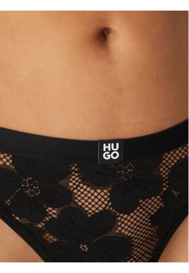 Hugo - HUGO Stringi Bloom 50561611 Czarny. Kolor: czarny. Materiał: syntetyk