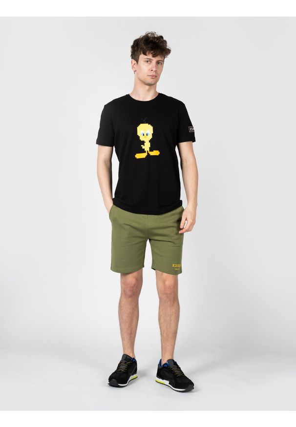 Iceberg T-Shirt | F01C6307 | Mężczyzna | Czarny. Okazja: na co dzień. Kolor: czarny. Materiał: bawełna. Wzór: nadruk. Styl: klasyczny, casual, elegancki