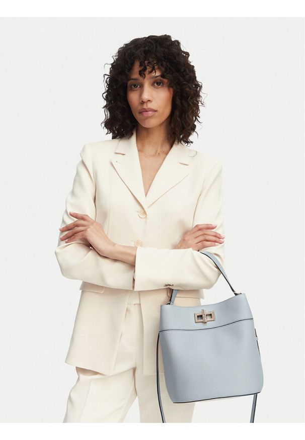 Furla Torebka Amelia M Bucket WB01953 HSF000 CN AR300 Szary. Kolor: szary. Materiał: skórzane