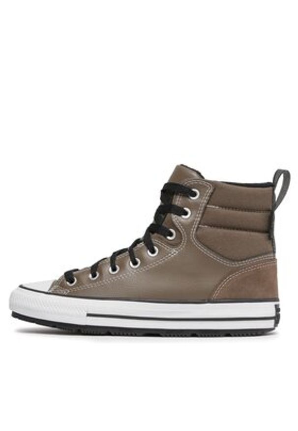 Converse Trampki Chuck Taylor All Star Berkshire Boot A04476C Beżowy. Kolor: beżowy. Materiał: skóra