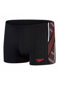 Speedo - Męskie Spodenki Kąpielowe Tech Pnl Asht. Kolor: czarny, czerwony, biały, wielokolorowy. Styl: sportowy
