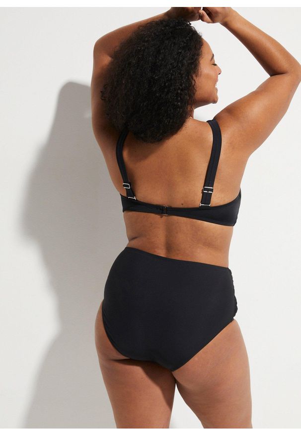 bonprix - Figi bikini shape, lekki stopień modelowania sylwetki. Kolor: czarny