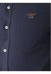 Aeronautica Militare Koszula 252CA1277UCT03532 Granatowy Regular Fit. Kolor: niebieski. Materiał: bawełna #5