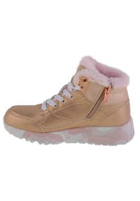 skechers - Buty do chodzenia dla dzieci Skechers Uno Lite-Camo Dazzle. Wysokość cholewki: za kostkę. Zapięcie: zamek. Kolor: żółty. Materiał: syntetyk, materiał. Szerokość cholewki: normalna. Model: Skechers Sport. Sport: turystyka piesza