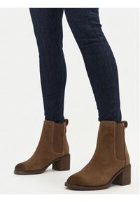 Clarks Botki Chamberly Top 26178832 Brązowy. Kolor: brązowy. Materiał: zamsz, skóra #5