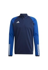 Adidas - Bluza piłkarska męska adidas Tiro 23 Competition Training Top. Kolor: niebieski. Długość rękawa: długi rękaw. Długość: długie. Sport: piłka nożna