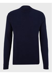 Tom Tailor Sweter 1032280 Granatowy Slim Fit. Kolor: niebieski. Materiał: syntetyk