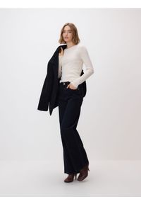 Reserved - Jeansy wide leg - czarny. Kolor: czarny #1