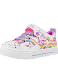 skechers - Tenisówki Skechers Model 314809n Kolor Biały. Kolor: biały. Materiał: syntetyk, tkanina. Model: Skechers Sport. Sport: turystyka piesza