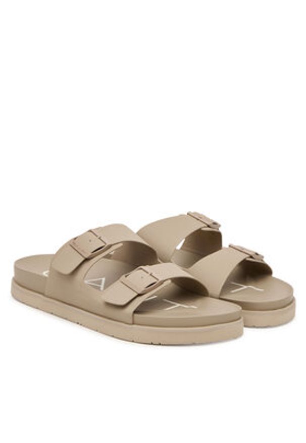 GANT - Gant Klapki 32634299 Beżowy. Kolor: beżowy. Materiał: skóra