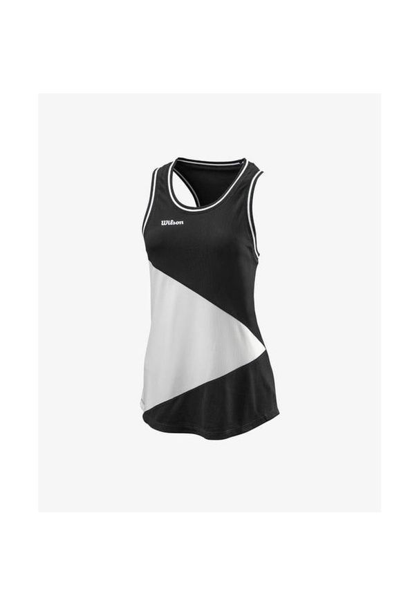 Koszulka bez rękawów tenisowa damska Wilson Team II Tank. Kolor: biały, wielokolorowy, czarny. Materiał: dzianina. Długość rękawa: bez rękawów. Sport: tenis