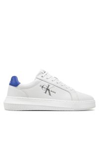 Calvin Klein Jeans Sneakersy Chunky Cupsole Mono Lth YM0YM00681 Biały. Kolor: biały. Materiał: skóra