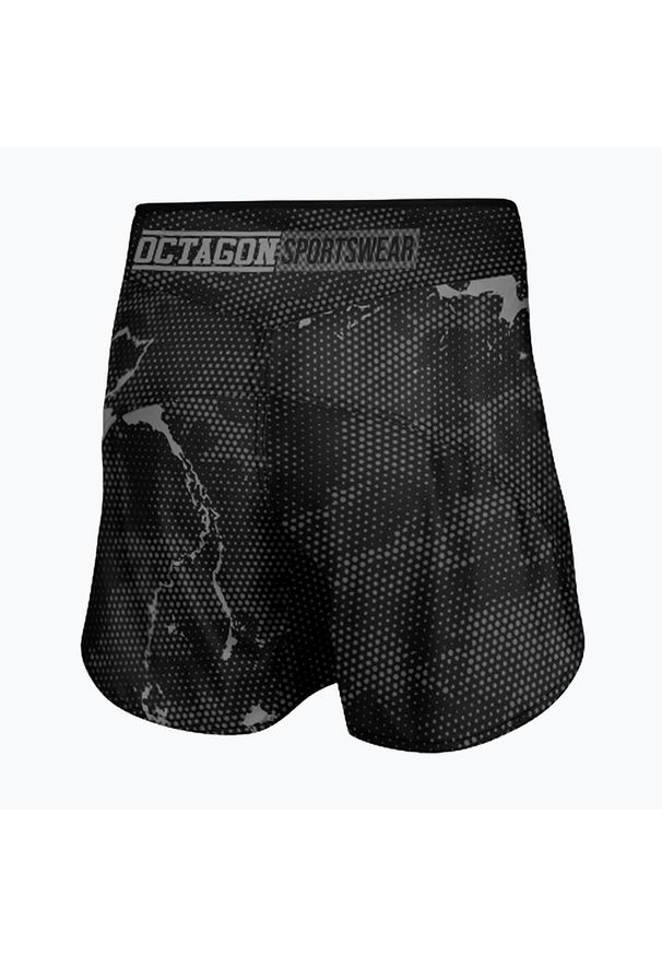 OCTAGON - Spodenki treningowe męskie Octagon Marble Camo MMA. Kolor: szary