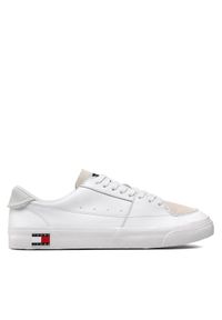 Tommy Jeans Sneakersy Vulcanized Ess EM0EM01106 Biały. Kolor: biały. Materiał: skóra #1