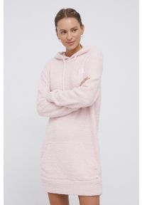 Calvin Klein Underwear Bluza piżamowa damska kolor różowy. Kolor: różowy. Materiał: dzianina. Długość: długie