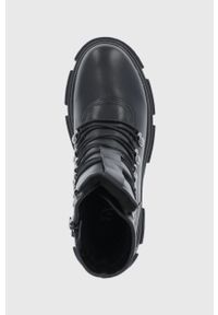 Answear Lab Workery damskie kolor czarny na platformie lekko ocieplone. Nosek buta: okrągły. Zapięcie: sznurówki. Kolor: czarny. Obcas: na platformie. Styl: wakacyjny #3