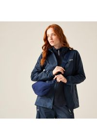 Regatta - Kurtka trekkingowa damska Pack It Jacket III kieszonkowa przeciwdeszczowa. Kolor: niebieski. Materiał: poliester, poliamid, softshell. Sport: turystyka piesza #1
