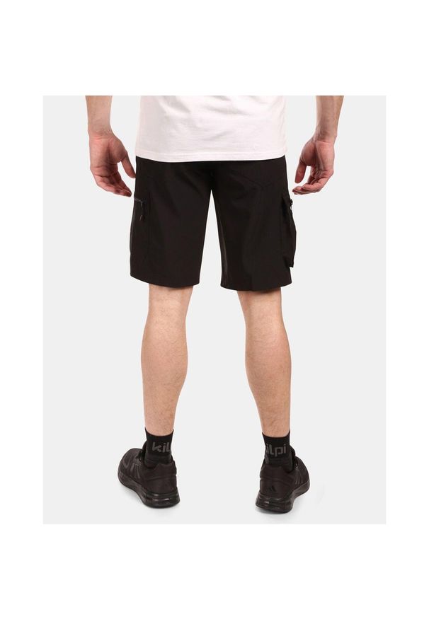 Szorty Kilpi Asher. Kolor: czarny. Materiał: materiał. Sezon: lato. Sport: turystyka piesza