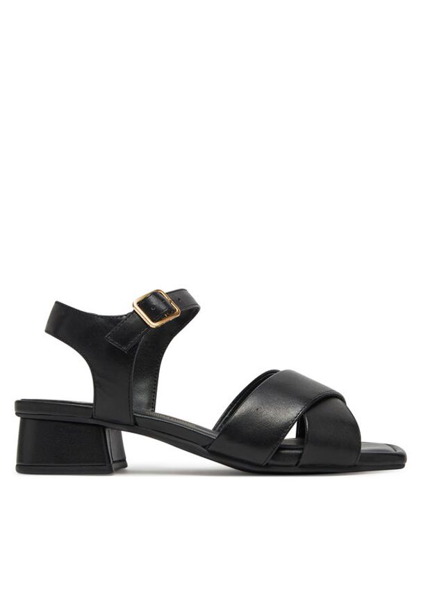 Clarks Sandały Serina35 Cross 26181343 Czarny. Kolor: czarny. Materiał: skóra