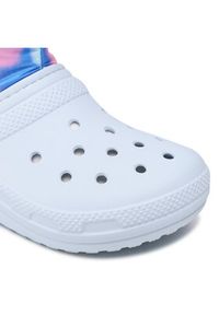 Crocs Śniegowce Classic Lined Neo Puff Tie Dye 207328 Błękitny. Kolor: niebieski. Materiał: materiał