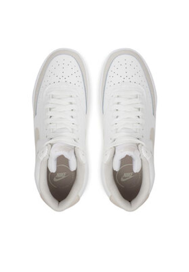 Nike Sneakersy Court Vision Mid CD5436 106 Biały. Kolor: biały. Materiał: skóra. Model: Nike Court