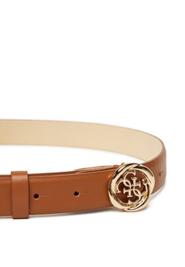 Guess Pasek Damski BW9260 P5325 Brązowy. Kolor: brązowy. Materiał: skóra