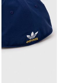 adidas Originals czapka z daszkiem kolor niebieski z aplikacją. Kolor: niebieski. Materiał: materiał. Wzór: aplikacja #3
