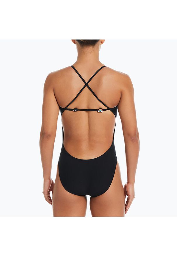 Nike Hydrastrong Multi Graphic Regulowany Strój Kąpielowy - Czarny - Rozmiar 38. Kolor: czarny