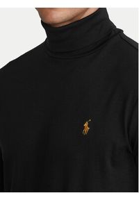 Polo Ralph Lauren Golf 710853205001 Czarny Slim Fit. Typ kołnierza: polo, golf. Kolor: czarny. Materiał: bawełna