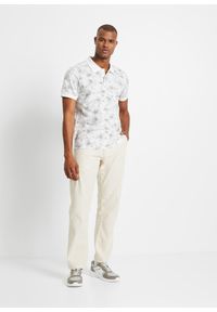 bonprix - Shirt polo z czystej bawełny organicznej. Typ kołnierza: polo. Kolor: biały. Materiał: bawełna #2