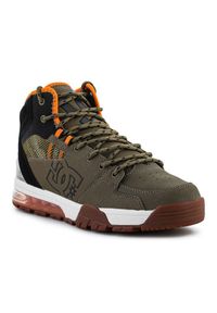 Buty DC Shoes Versatile Hi Wr M ADYB100019-OB2 zielone. Kolor: zielony. Materiał: guma, materiał, skóra, syntetyk. Szerokość cholewki: normalna. Sport: skateboard #1