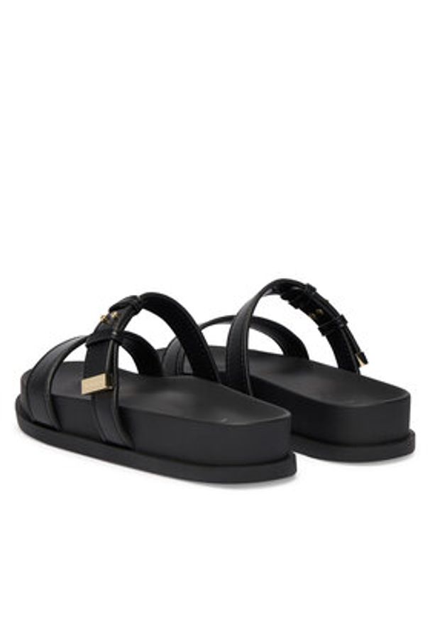 Armani Exchange Klapki XW002575 AF21266 UC001 Czarny. Kolor: czarny. Materiał: skóra