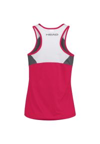 Head - Koszulka bez rękawów dla dziewczynek CLUB 22 Tank Top. Kolor: różowy. Materiał: jersey, poliester, materiał. Długość rękawa: bez rękawów. Sport: tenis