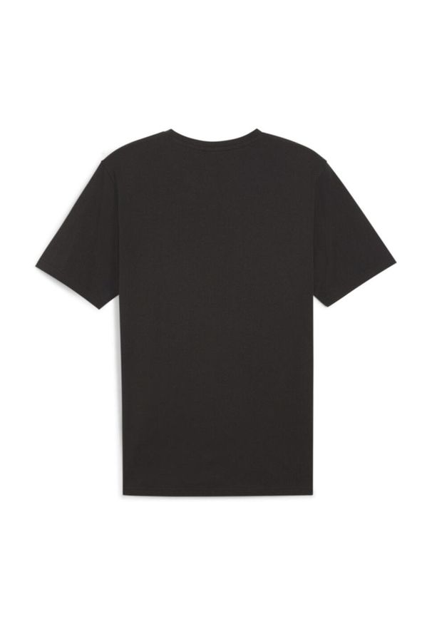 Koszulka męska Puma Team Rise Logo Jersey Cotton. Kolor: wielokolorowy, biały, czarny. Materiał: jersey. Sport: piłka nożna, fitness