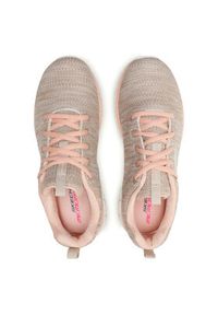 skechers - Skechers Sneakersy Twisted Fortune 12614/NTCL Beżowy. Kolor: beżowy. Materiał: materiał #7