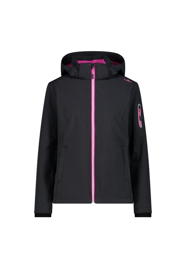 Kurtka damska turystyczna CMP 39A5006. Kolor: niebieski. Materiał: softshell. Sport: turystyka piesza