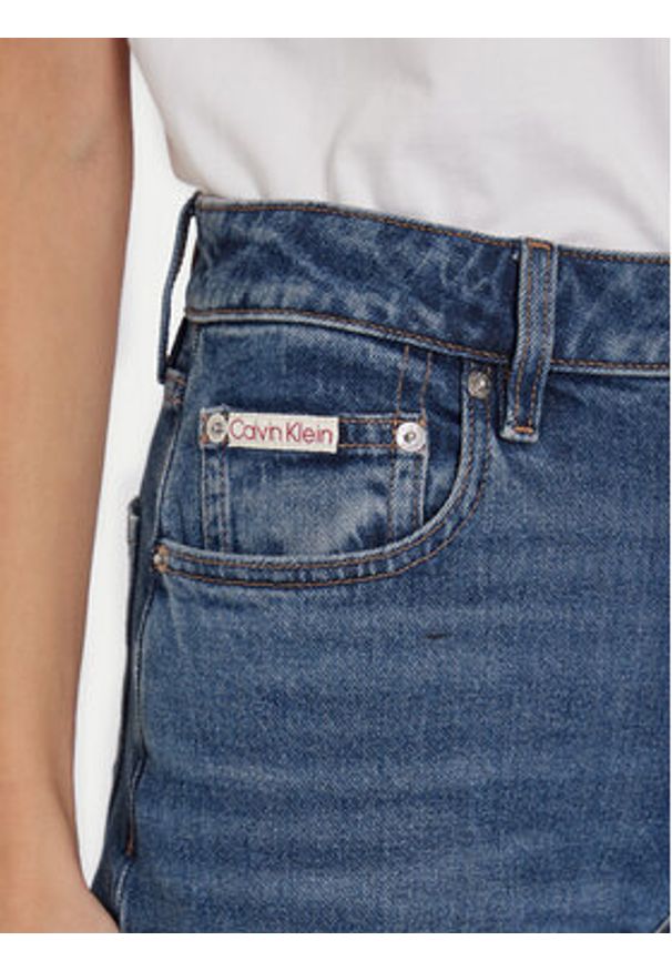 Calvin Klein Jeans Jeansy LV047D743G Niebieski Straight Fit. Kolor: niebieski