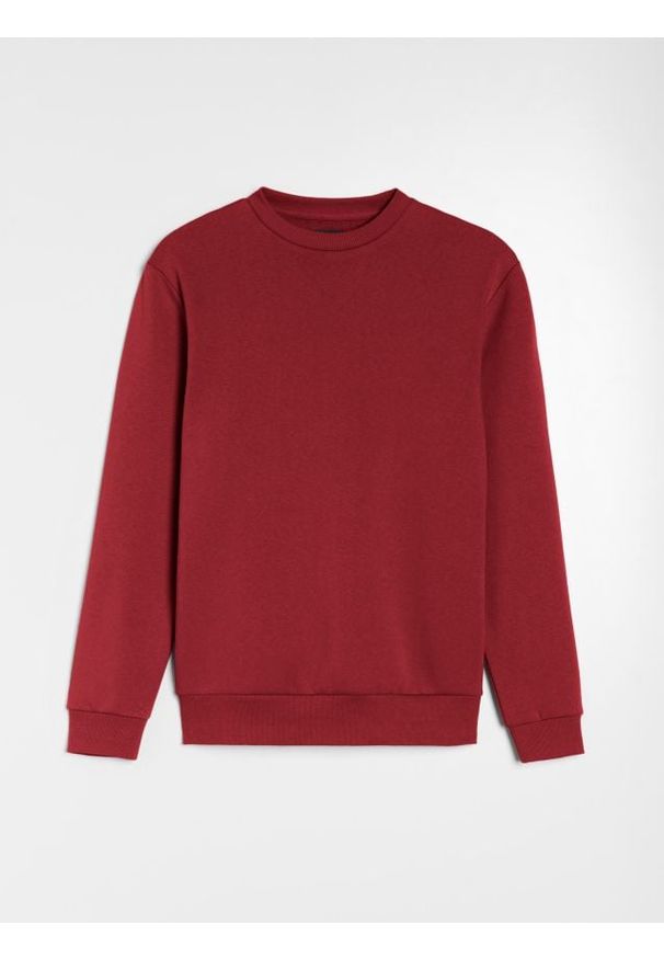 Sinsay - Bluza z długim rękawem - czerwony. Kolor: czerwony. Długość rękawa: długi rękaw. Długość: długie