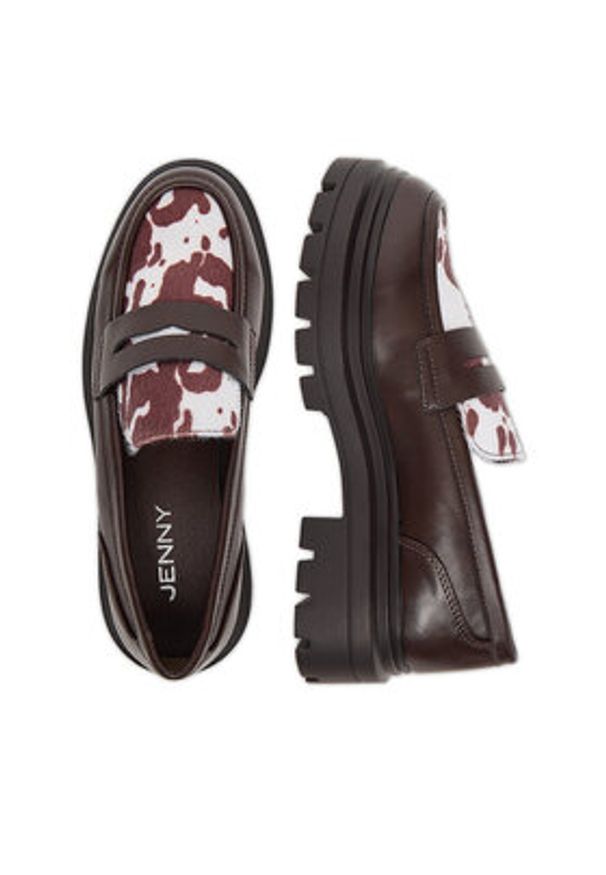 Jenny - JENNY Loafersy CEO-HY25720-2 Brązowy. Kolor: brązowy. Materiał: syntetyk, materiał