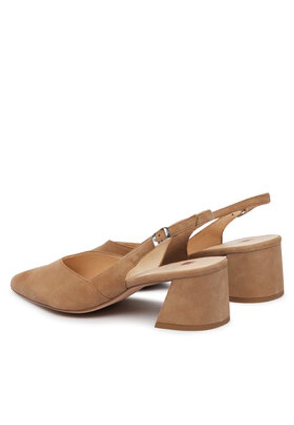 HÖGL Czółenka 1-104612 Beżowy. Kolor: beżowy. Materiał: skóra, zamsz