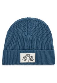 Jack Wolfskin Czapka Badge A61610 Niebieski. Kolor: niebieski. Materiał: akryl, materiał